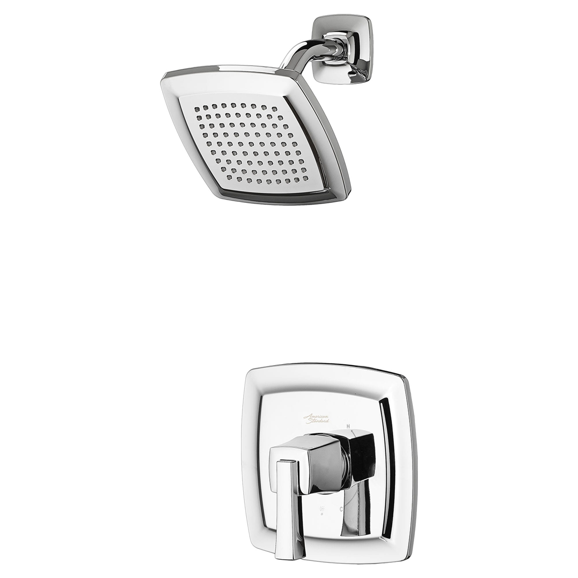 Townsend 175 gpm 66 L min Shower Trim Kit With Water Saving Showerhead Double Ceramic Pressure Balance Cartridge With Lever Handle CHROME